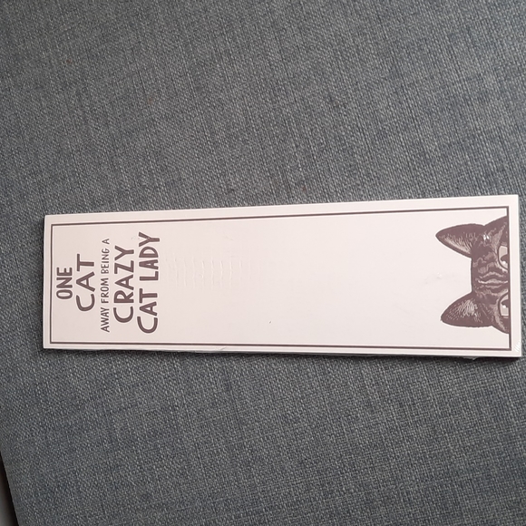 Crazy Cat Lady Gift Set Pillow Magnetic List Pad Pet Placemat Had Me At Meow - Picture 7 of 8